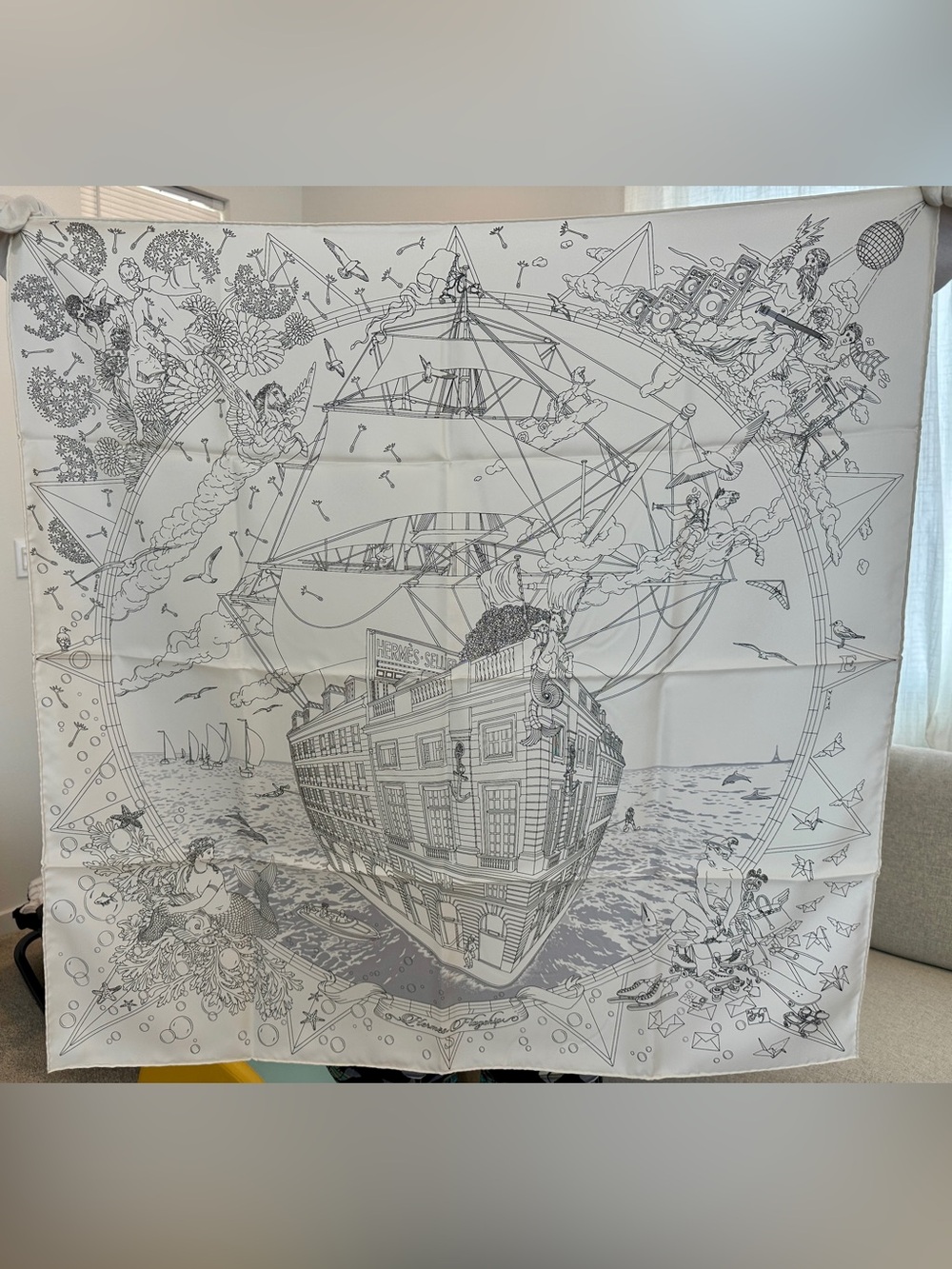 Hermes Flagship scarf 90
